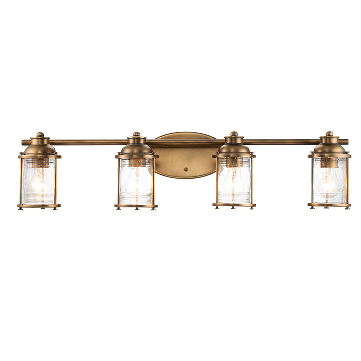 Ashland Bay 4 Light Wall Light - Brass Elstead 1