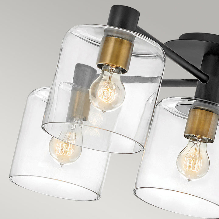 Axel 5 Light Semi-flush - Black Elstead 2