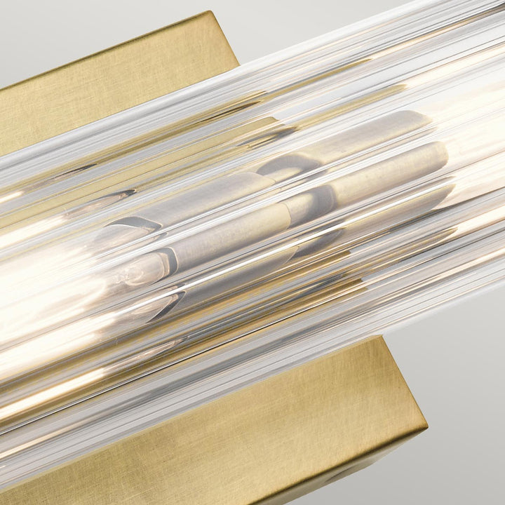 Azores 2 Light Wall Light - Brass Elstead 2