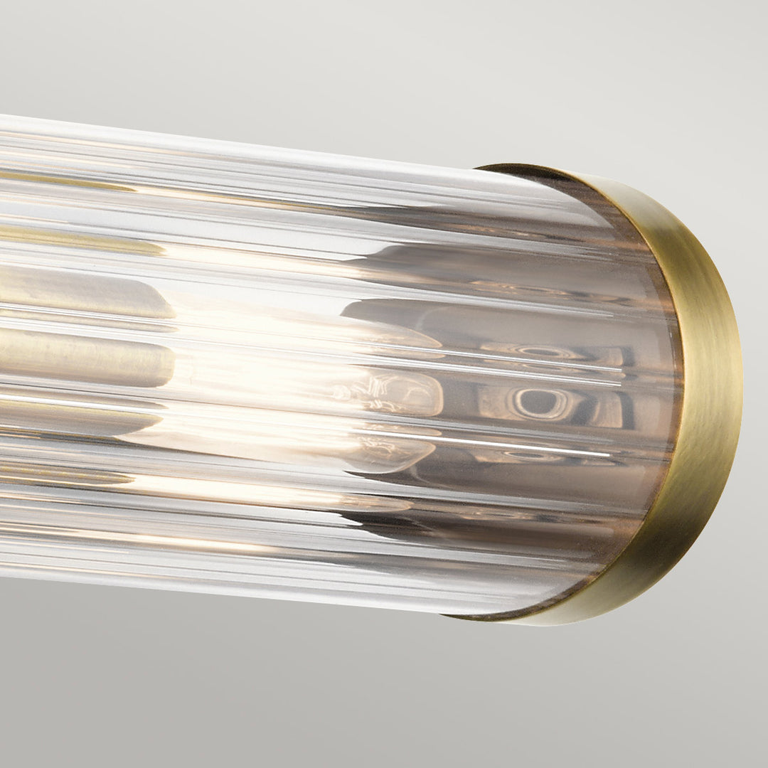 Azores 2 Light Wall Light - Brass Elstead 4