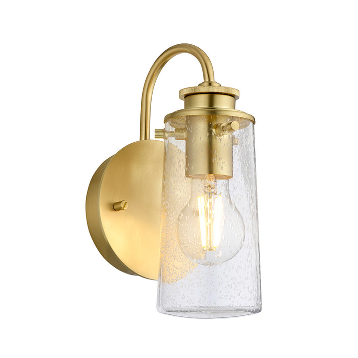 Braelyn 1 Light Wall Light - Brushed Brass Elstead 1