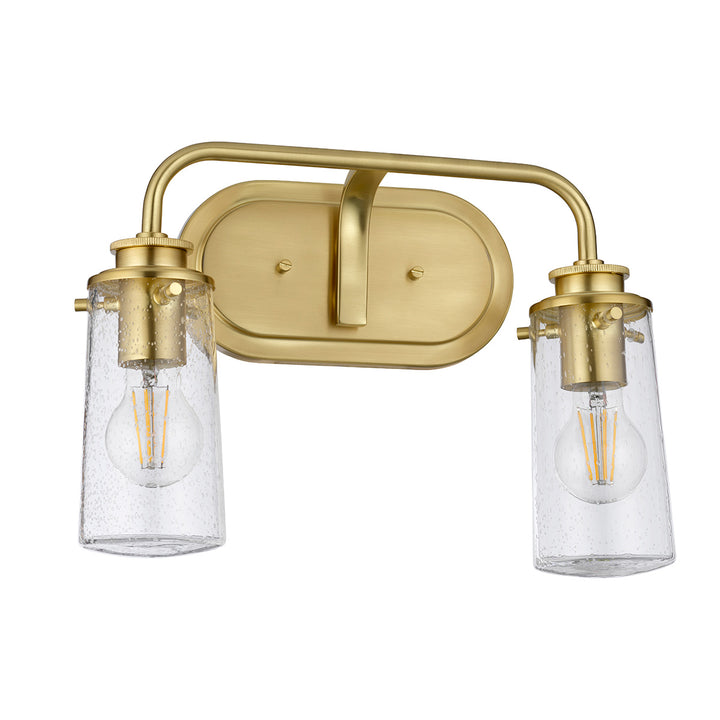 Braelyn 2 Light Wall Light - Brushed Brass Elstead 2