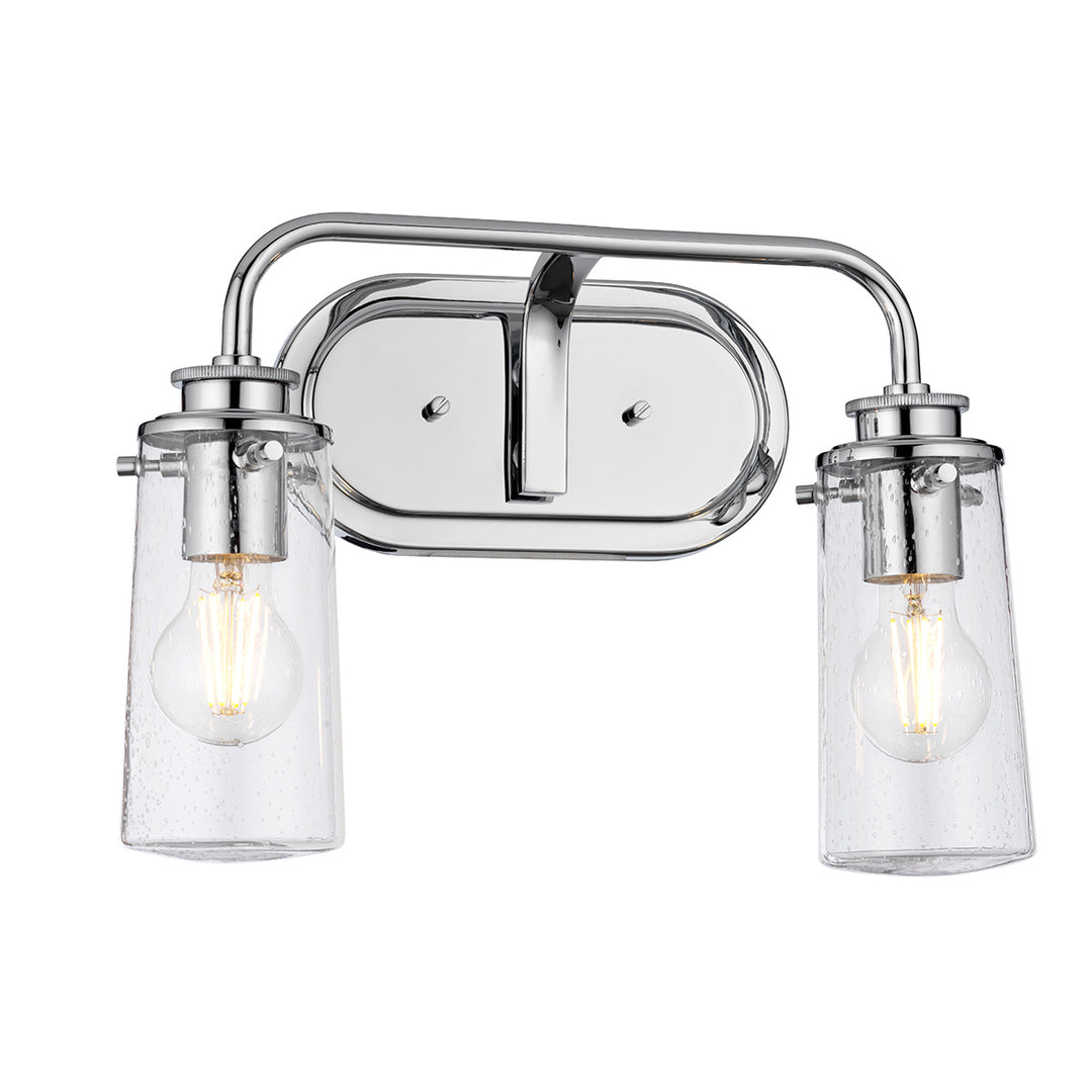 Braelyn 2 Light Wall Light - Polished Chrome Elstead 1