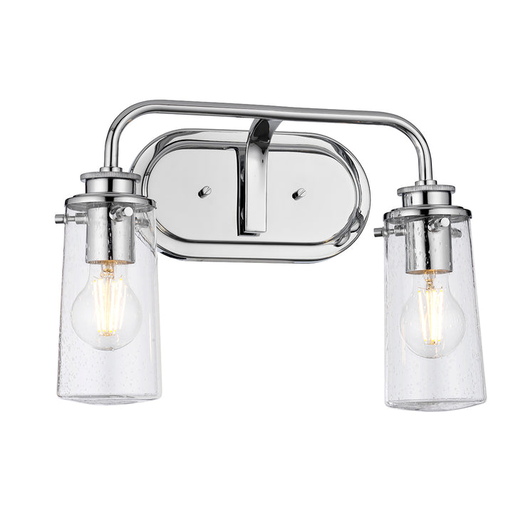 Braelyn 2 Light Wall Light - Polished Chrome Elstead 1