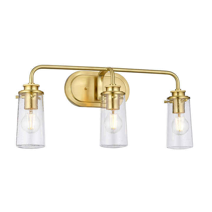 Braelyn 3 Light Wall Light - Brushed Brass Elstead 1