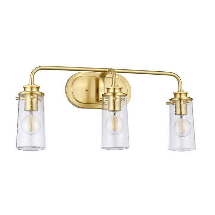 Braelyn 3 Light Wall Light - Brushed Brass Elstead 2