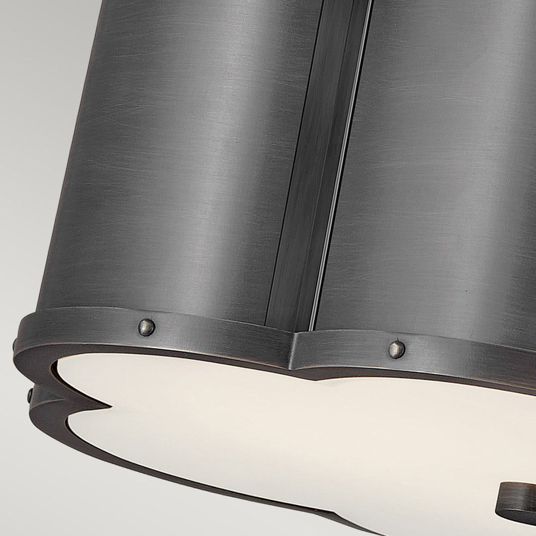 Chance 2 Light Semi-flush - Blackened Brass Elstead 5
