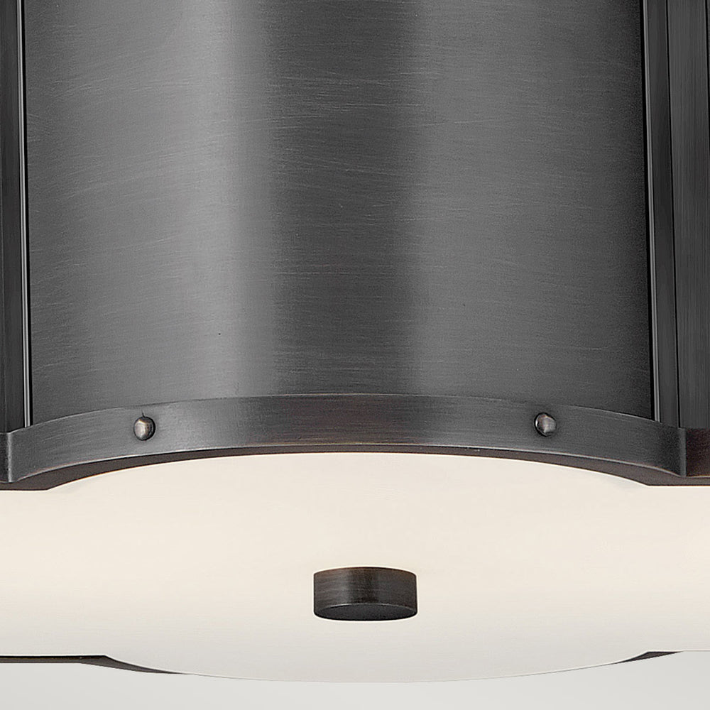Chance 2 Light Semi-flush - Blackened Brass Elstead 2