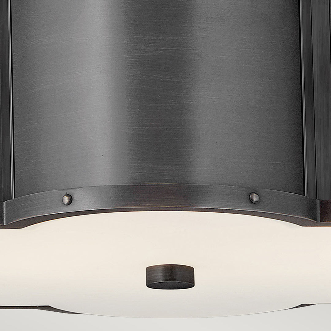 Chance 2 Light Semi-flush - Blackened Brass Elstead 2