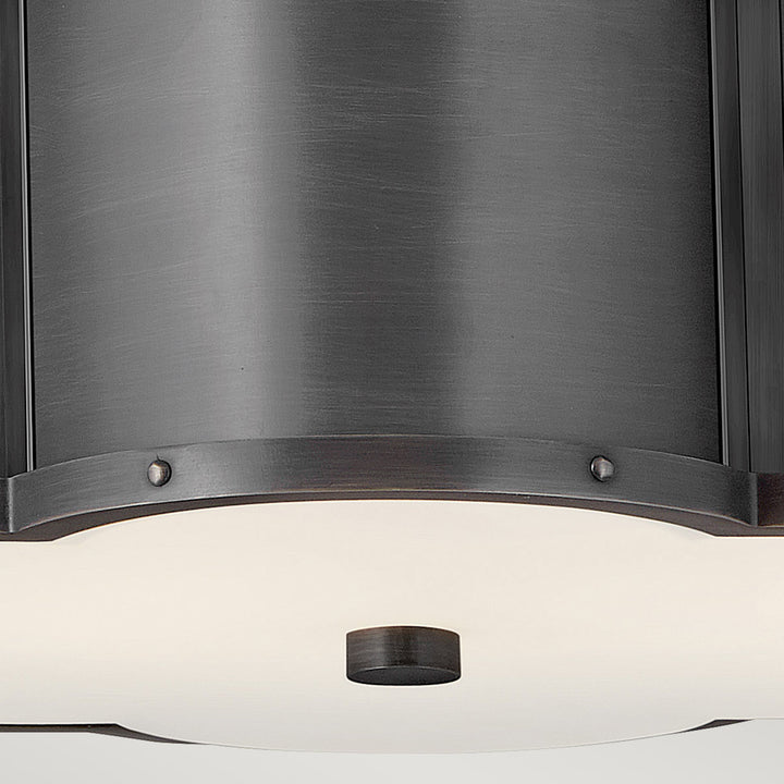 Chance 2 Light Semi-flush - Blackened Brass Elstead 2