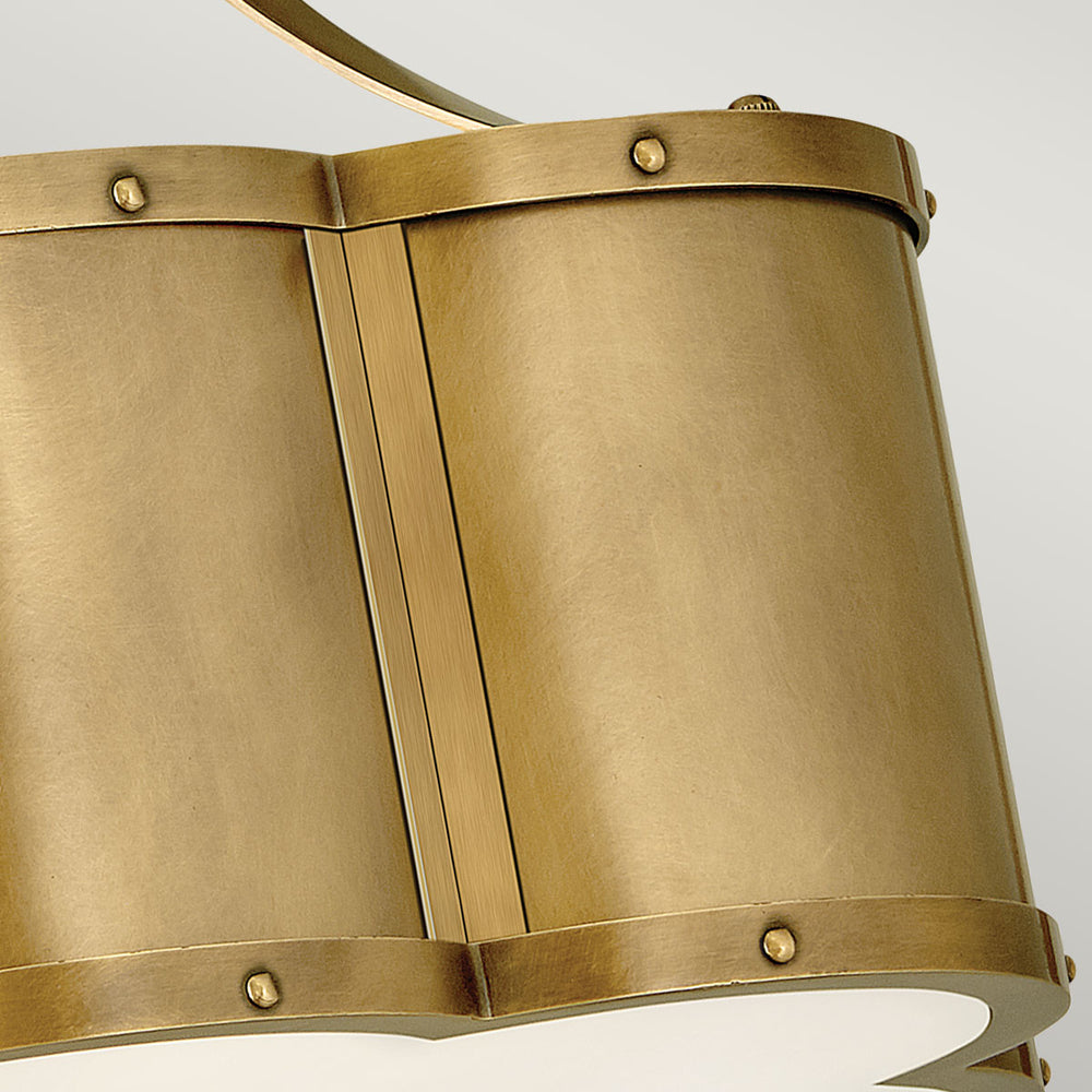 Chance 2 Light Semi-flush - Heritage Brass Elstead 2