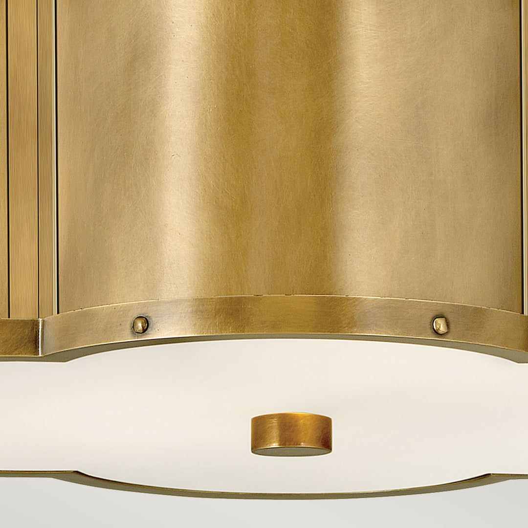 Chance 2 Light Semi-flush - Heritage Brass Elstead 5