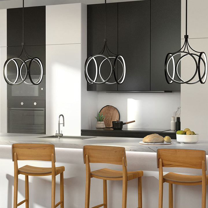 Ciri LED Pendant - Matte Black Elstead 3