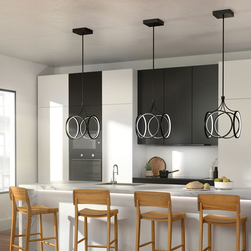 Ciri LED Pendant - Matte Black Elstead 2