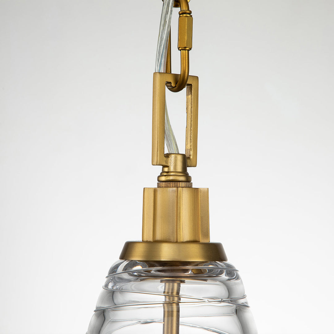 Elmore 1 Light Pendant - Brass Elstead 5