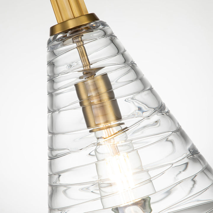 Elmore 1 Light Pendant - Brass Elstead 7