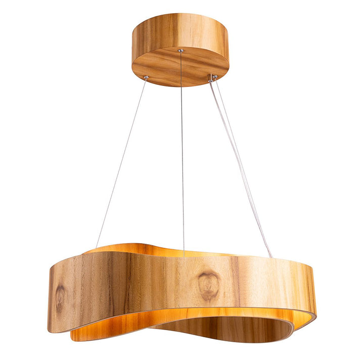 Horizon LED Ring Pendant - Teak Elstead 1