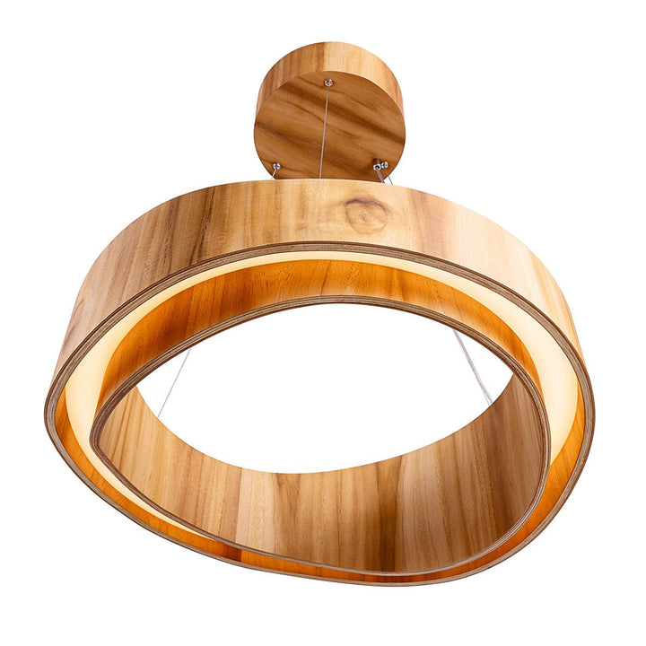 Horizon LED Ring Pendant - Teak Elstead 3