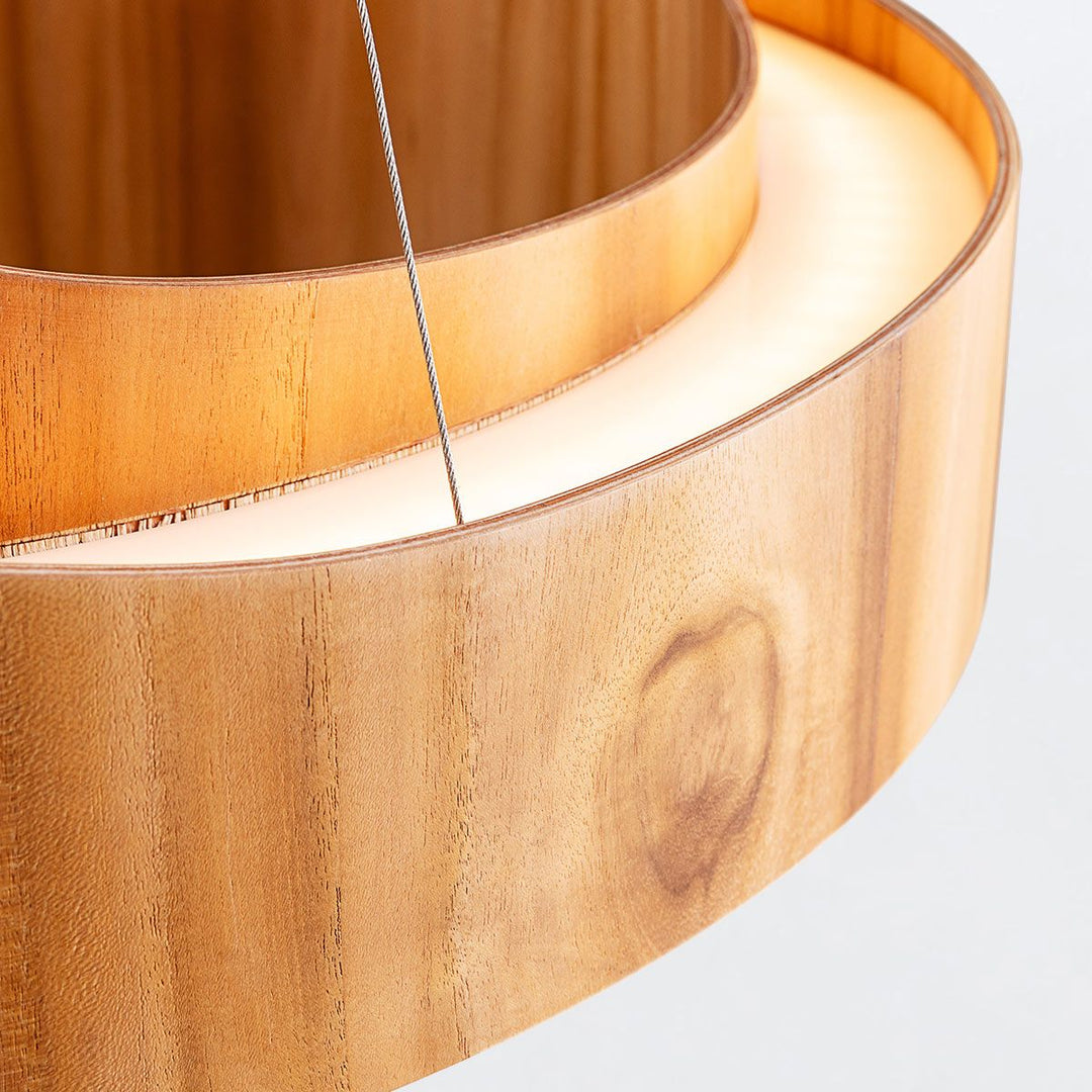 Horizon LED Ring Pendant - Teak Elstead 5