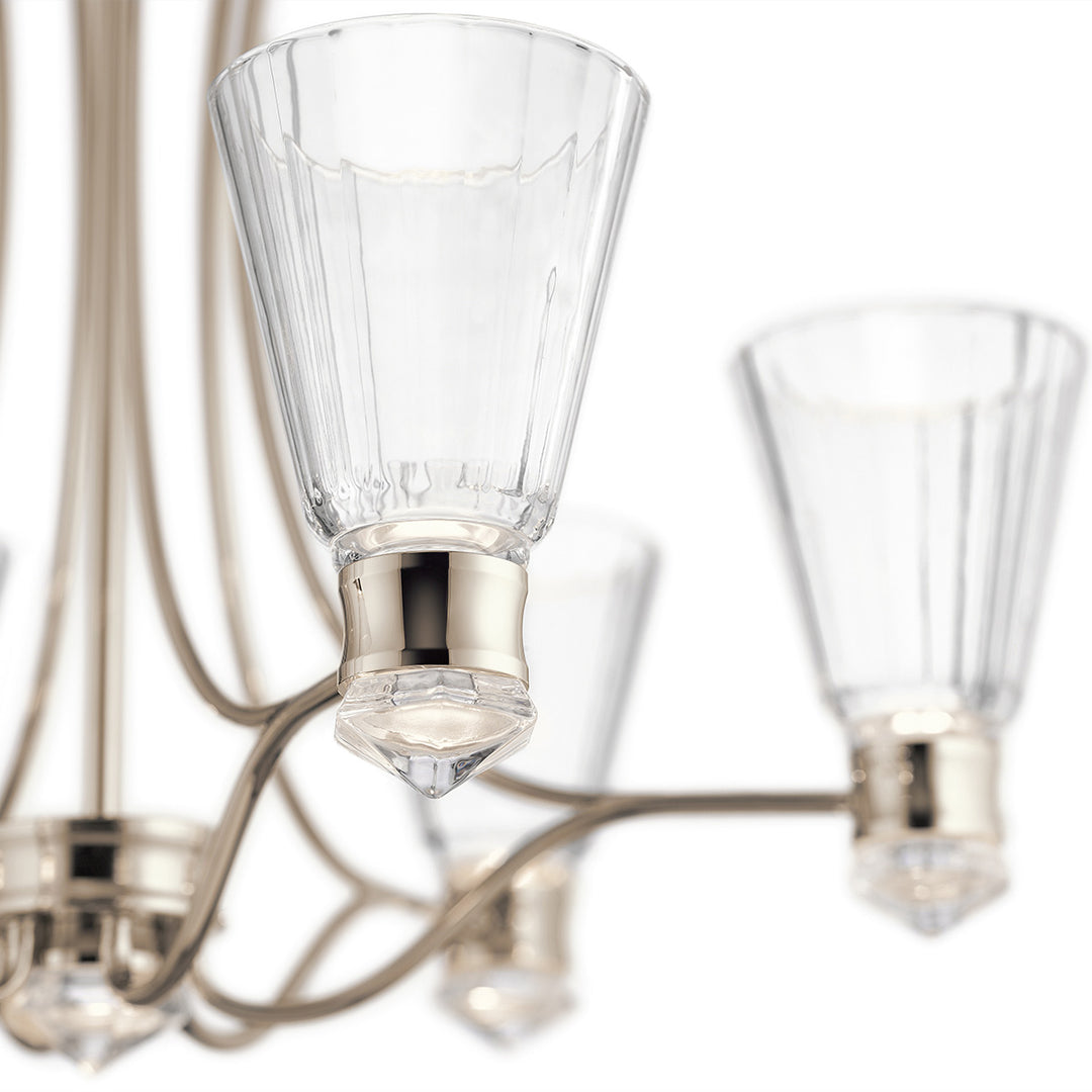 Kayva LED 13 Light 6 Arm Chandelier Elstead 3