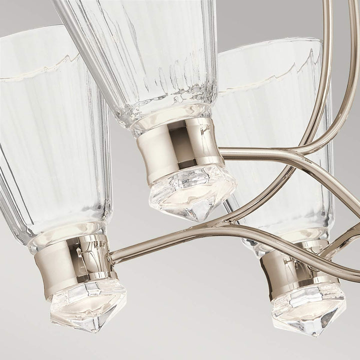 Kayva LED 13 Light 6 Arm Chandelier Elstead 6