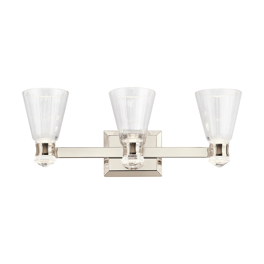 Kayva LED 3 Arm Dual-lit Wall Light Elstead 1
