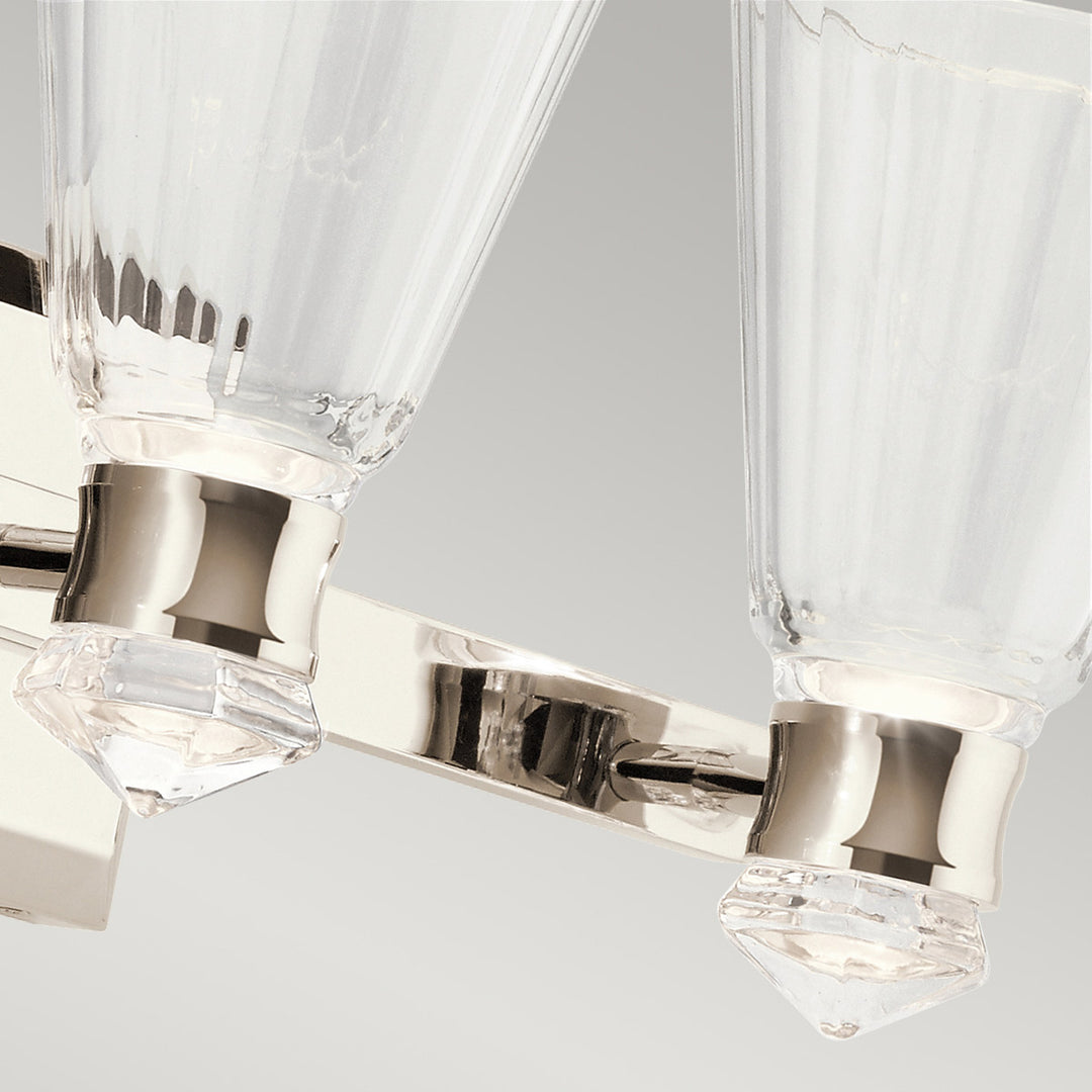 Kayva LED 3 Arm Dual-lit Wall Light Elstead 5