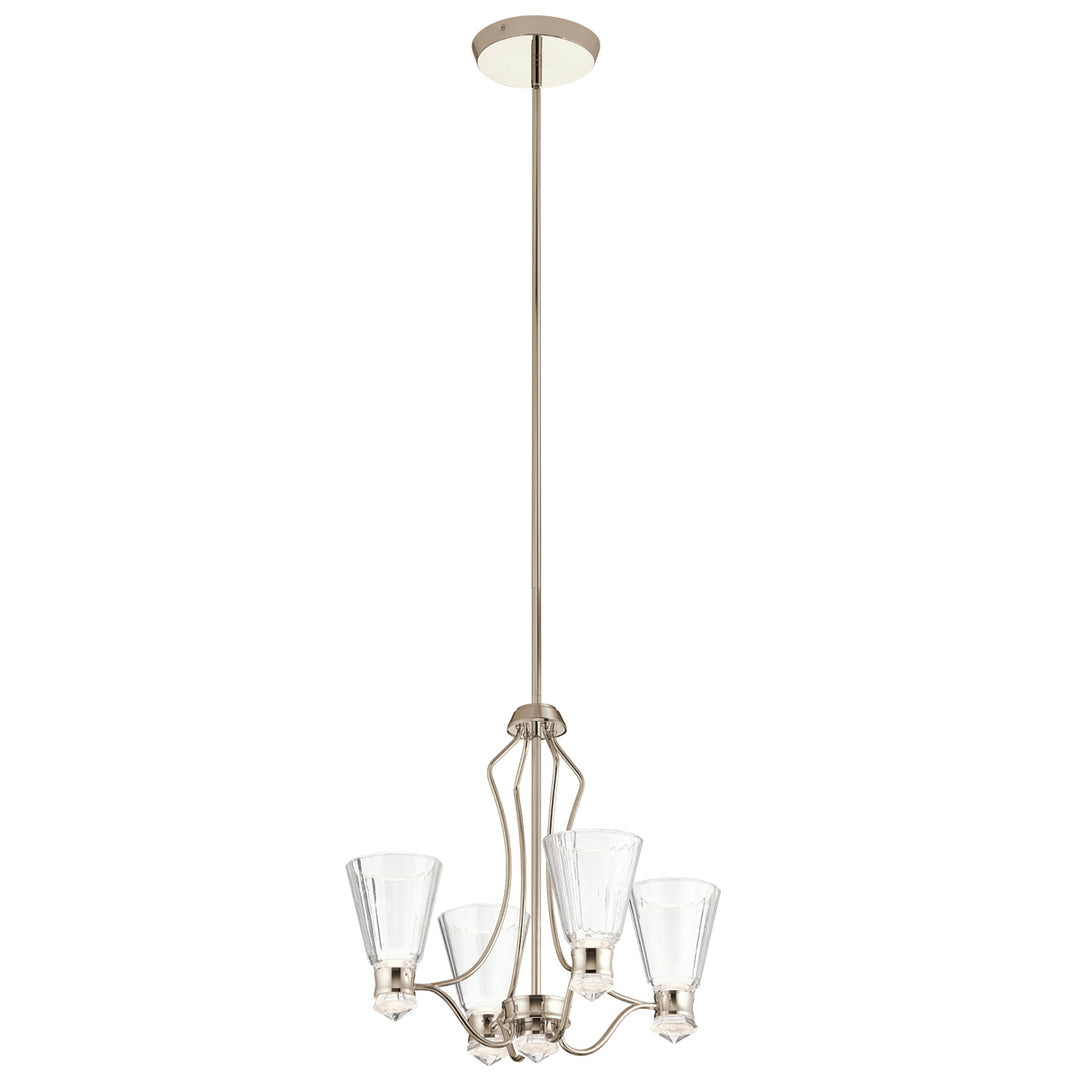 Kayva LED 9 Light 4 Arm Chandelier Elstead 1