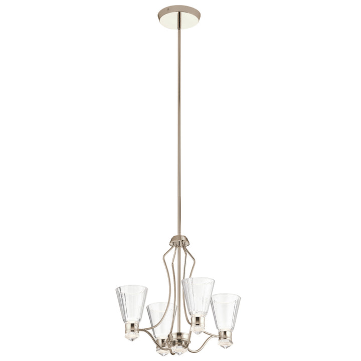 Kayva LED 9 Light 4 Arm Chandelier Elstead 1