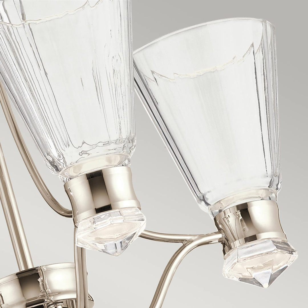 Kayva LED 9 Light 4 Arm Chandelier Elstead 4