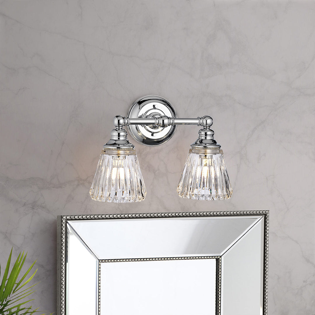 Keynes 2 Light Wall Light Elstead 2