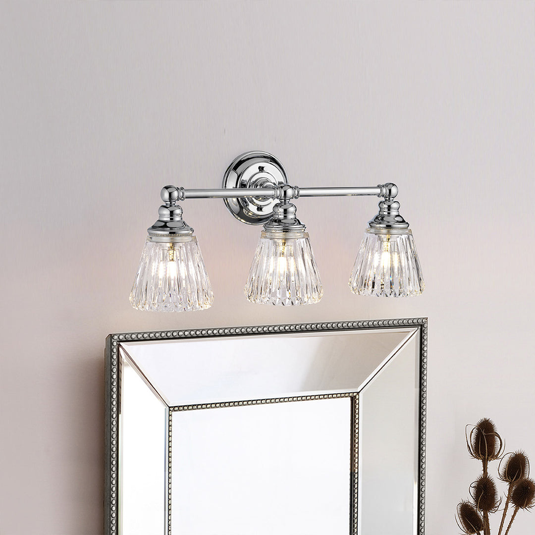 Keynes 3 Light Wall Light Elstead 3