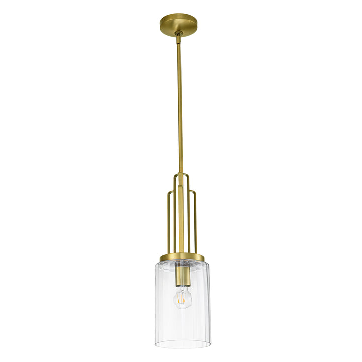 Kimrose 1 Light Mini Pendant - Brass Elstead 3