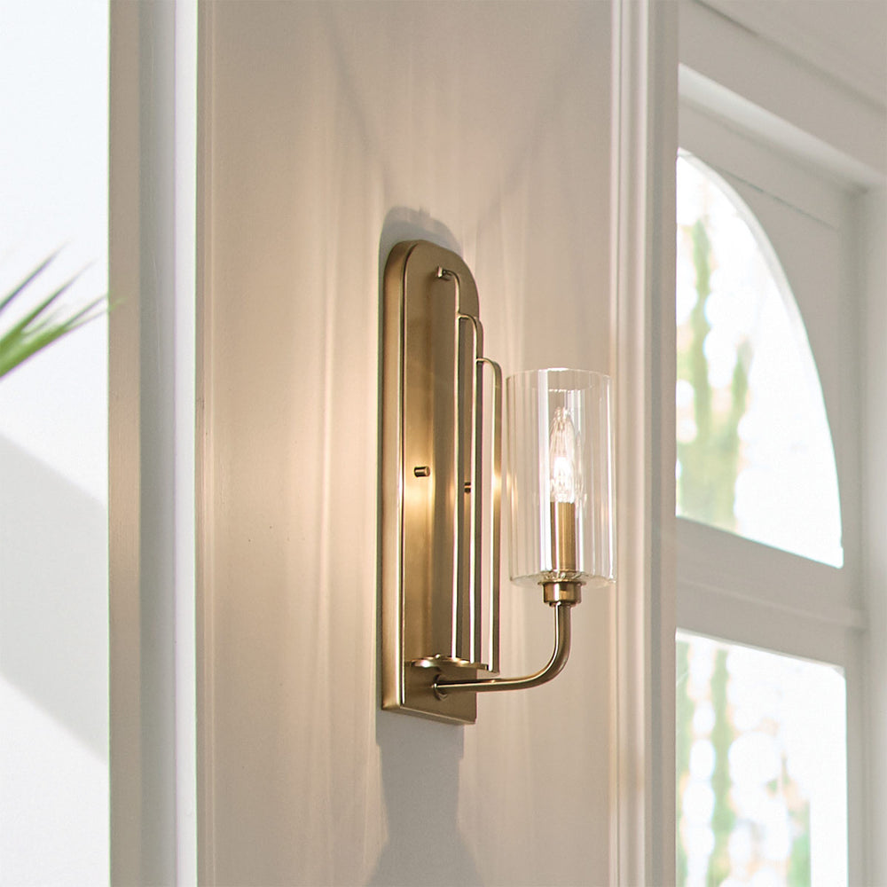Kimrose 1 Light Wall Light - Brass Elstead 2