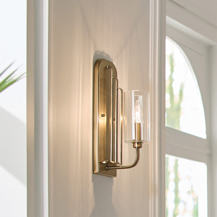 Kimrose 1 Light Wall Light - Brass Elstead 2