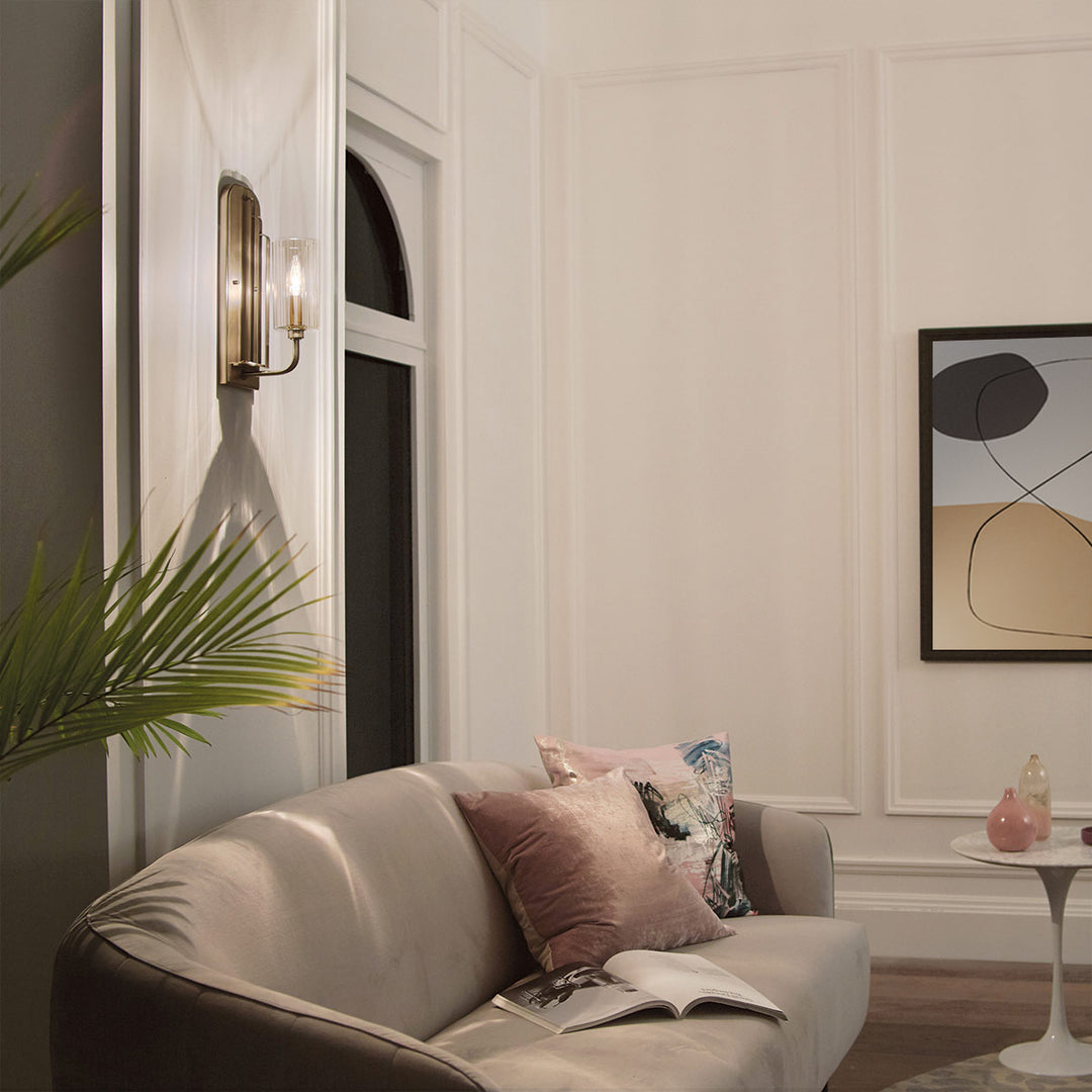 Kimrose 1 Light Wall Light - Brass Elstead 5