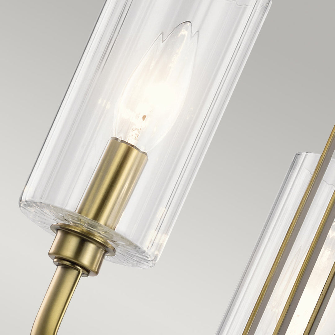 Kimrose 3 Light Chandelier - Brass Elstead 5