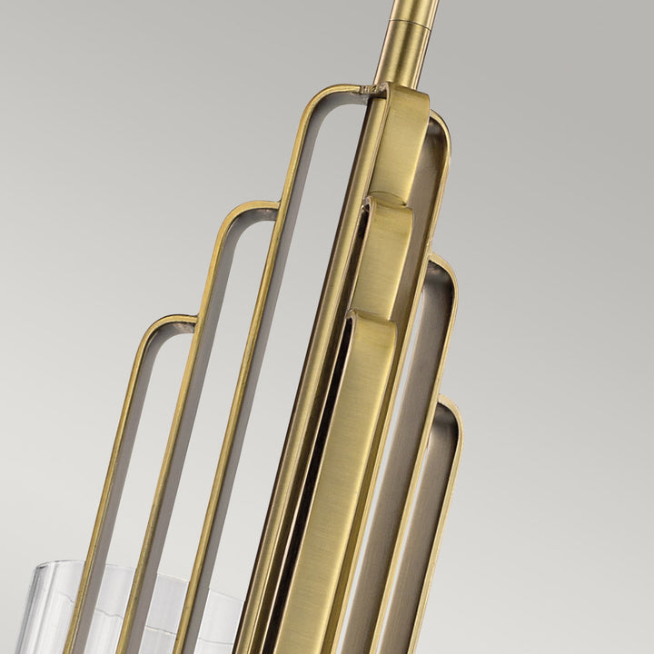 Kimrose 3 Light Chandelier - Brass Elstead 7