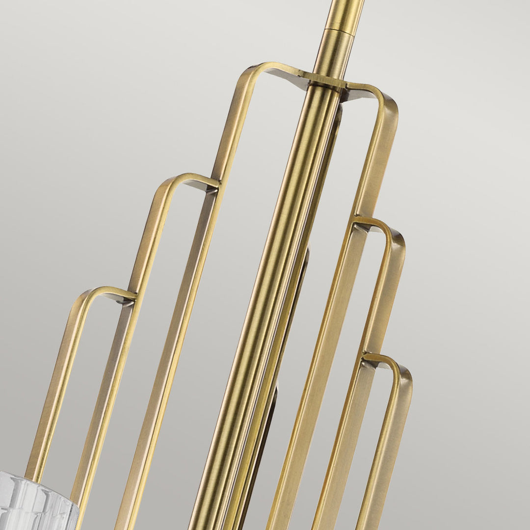 Kimrose 6 Light Chandelier - Brass Elstead 6