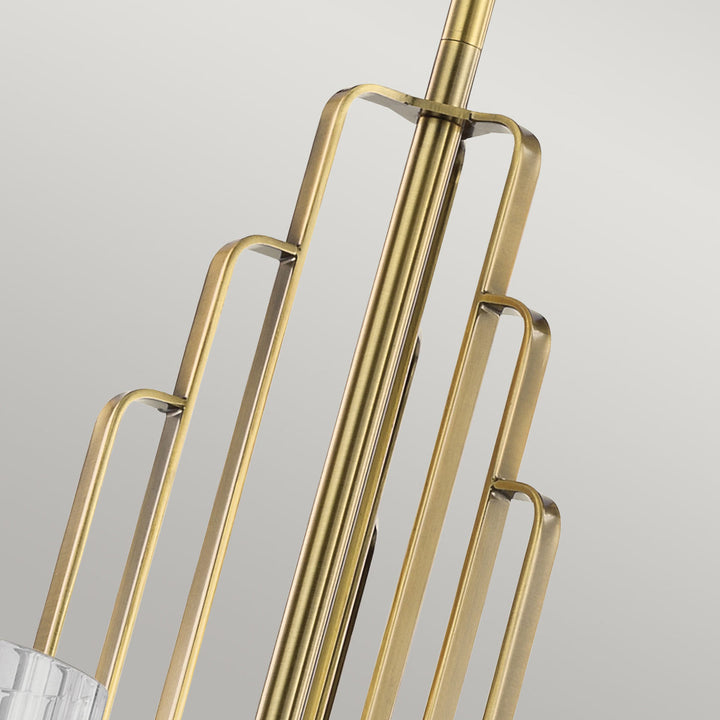 Kimrose 6 Light Chandelier - Brass Elstead 6