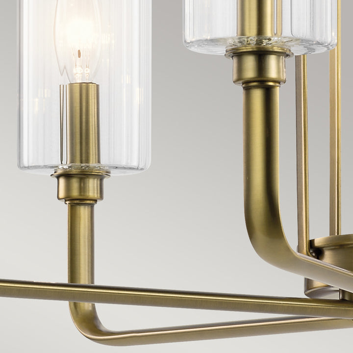 Kimrose 6 Light Chandelier - Brass Elstead 5