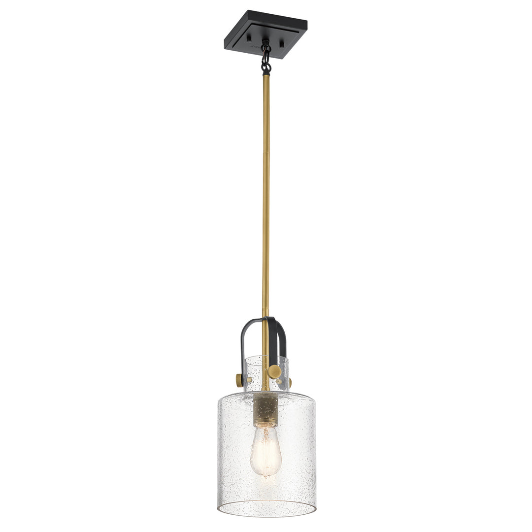 Kitner 1 Light Pendant - Brass Elstead 1