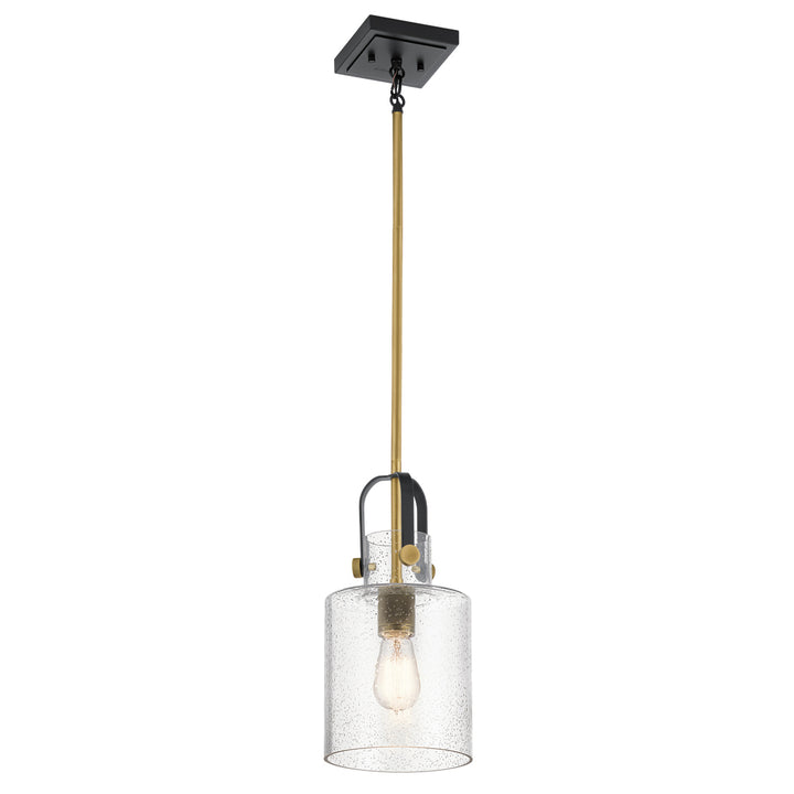 Kitner 1 Light Pendant - Brass Elstead 1
