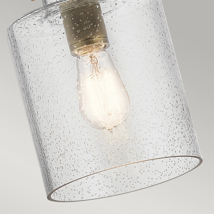 Kitner 1 Light Pendant - Brass Elstead 6