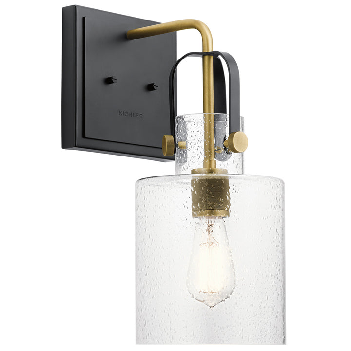 Kitner 1 Light Wall Light - Brass Elstead 1
