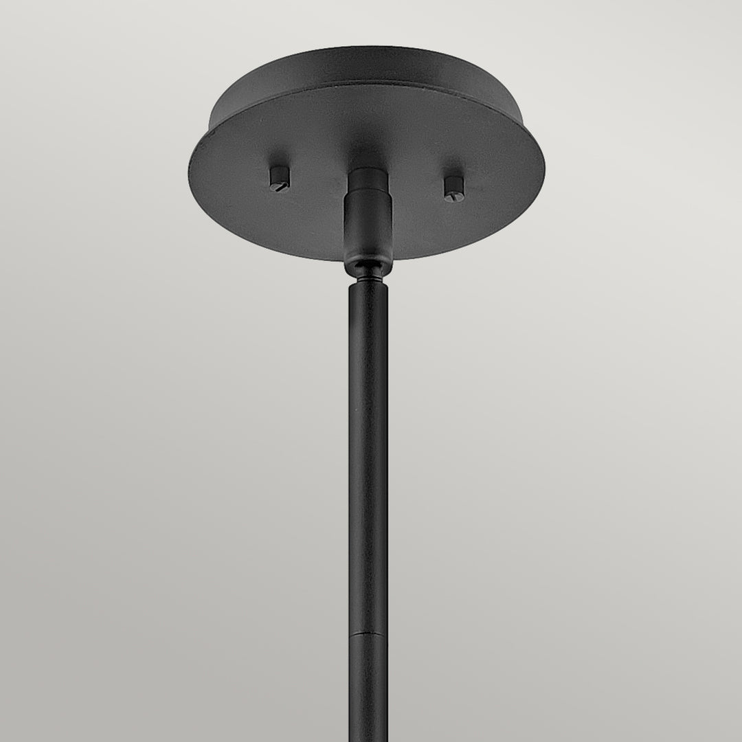 Lotus 1 Semi Flush Light Pendant - Black Elstead 5