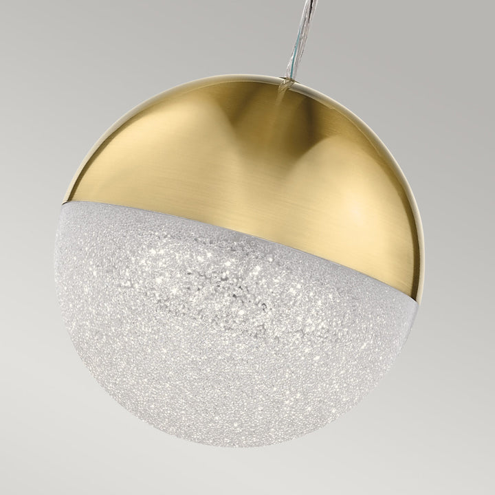 Moonlit LED Mini Pendant - Gold Elstead 2