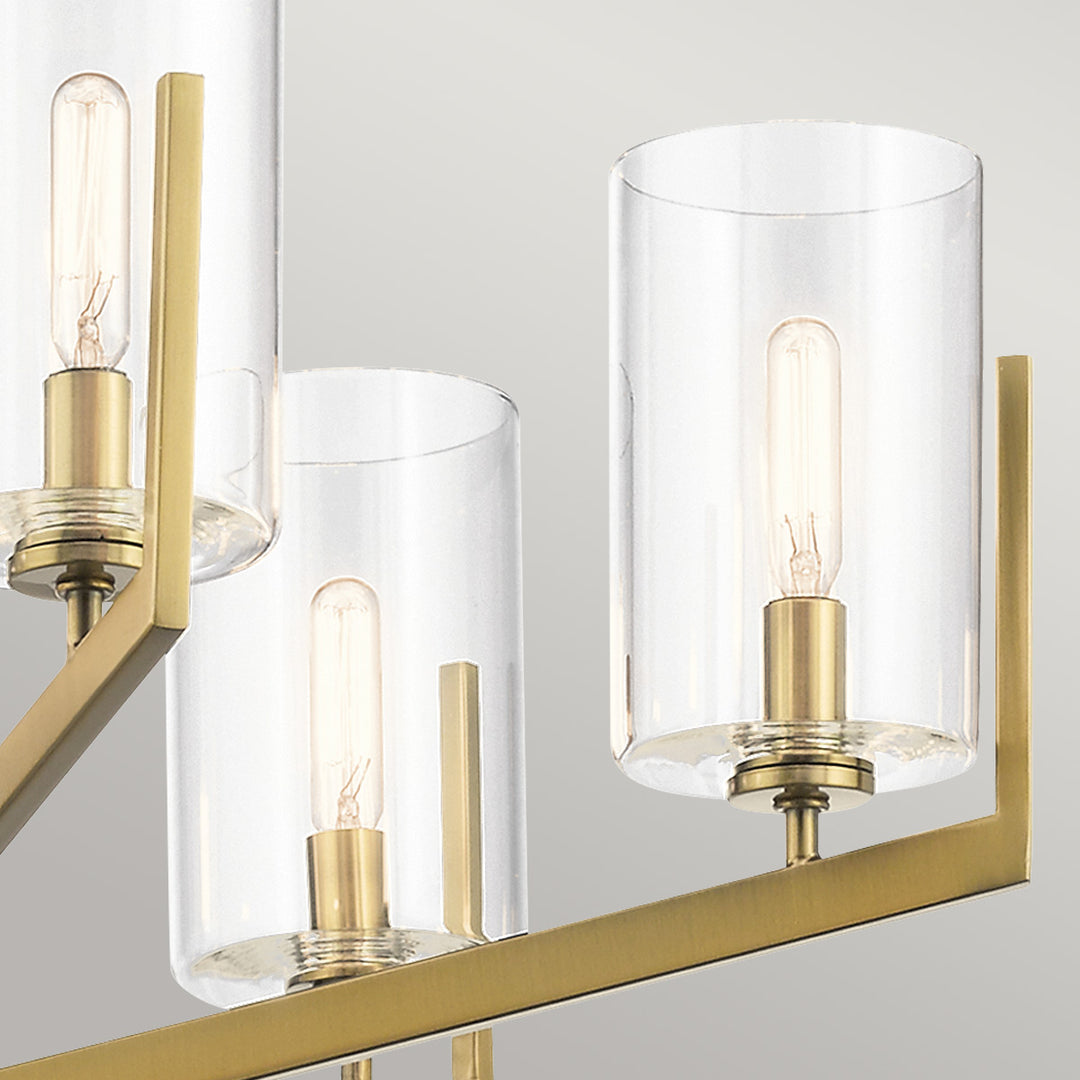 Nye 6 Light Chandelier - Brass Elstead 6