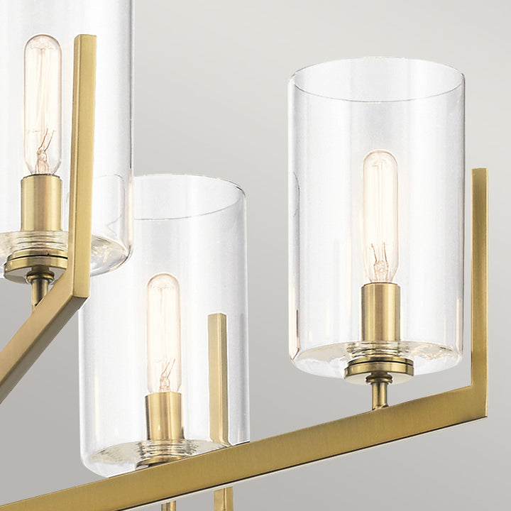 Nye 6 Light Chandelier - Brass Elstead 6