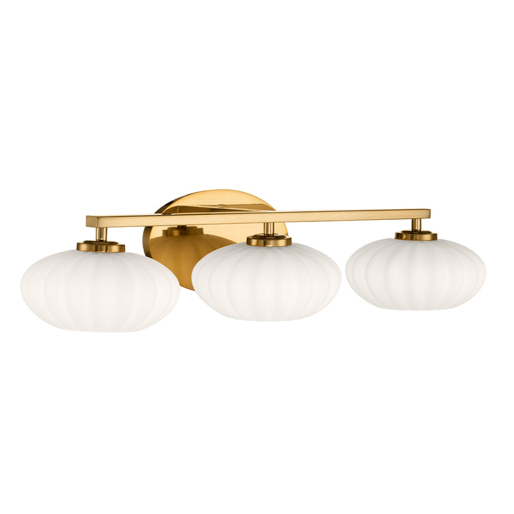 Pim 3 Light Wall Light - Gold Elstead 4